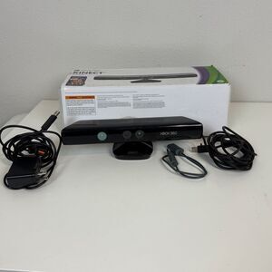 Microsoft Xbox 360 Kinect With Cords & Box